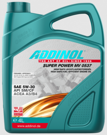 Моторна олива ADDINOL 5w30 Super Power MV 0537 4л AD72099225 фото