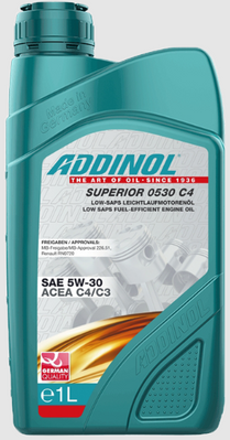 Моторна олива ADDINOL 5w30 Superior 0530 C4 1л AD72213907 фото