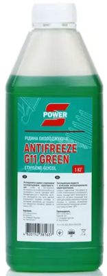 Антифриз S-POWER G11 Green  -35°C 1кг  SPG11G01 фото