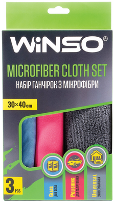 Набор салфеток из микрофибры Winso 150220, 30x40см  150220 фото