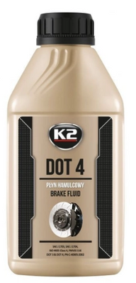 Гальмівна рідина K2 DOT-4 BRAKE FLUID (T104) 500мл  T104 фото