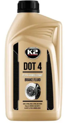 Гальмівна рідина K2 DOT-4 BRAKE FLUID (T108) 1л  T108 фото