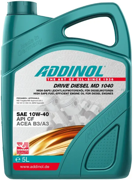 Моторна олива ADDINOL Drive Diesel MD 1040 5л AD72105081 фото