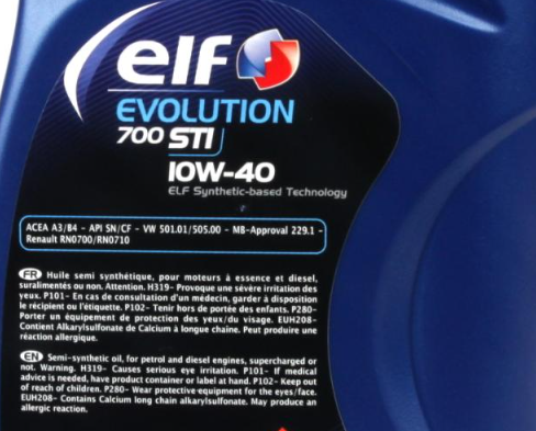 Моторна олива ELF Evolution 700 STI 10W-40 1л ELF214125 фото