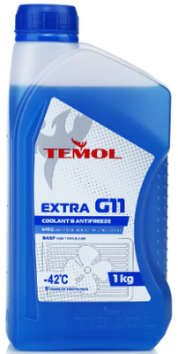 Антифриз TEMOL EXTRA G11 -42C (синій) 1кг TEMG11B01 фото