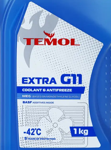 Антифриз TEMOL EXTRA G11 -42C (синій) 1кг TEMG11B01 фото