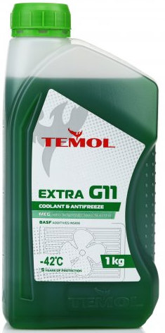 Антифриз TEMOL EXTRA G11 -42C (зелений) 1кг TEMG11G01 фото