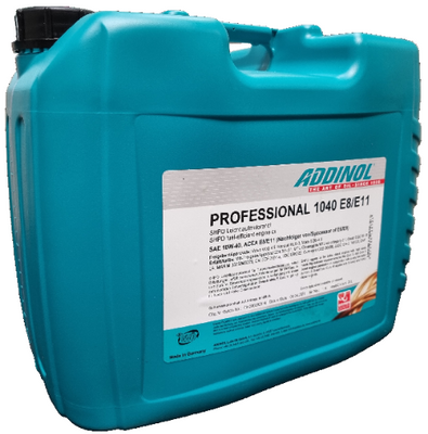 Моторное масло ADDINOL 10w40 Professional 1040 E8 / E11 20л AD72219863 фото