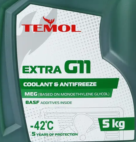 Антифриз TEMOL EXTRA G11 -42C (зелений) 5кг TEMG11G05 фото