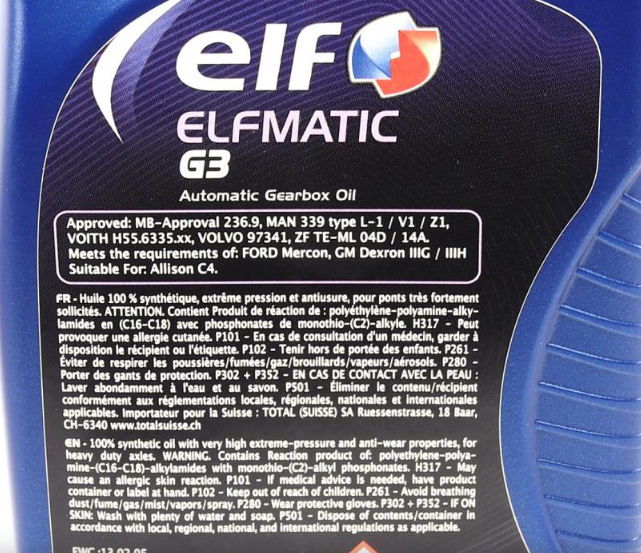 Трансмісійна олива ELF Elfmatic G3 1л ELF213861 фото