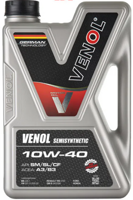 Моторна олива VENOL SEMISYNTHETIC 10W40 1л VEN1040B01 фото