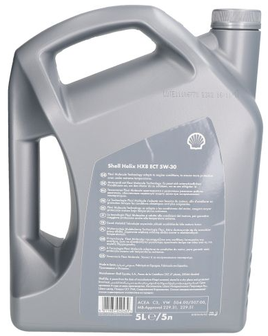 Моторна олива SHELL Helix HX8 ECT C3 5W-30 5л SH0530ECT05 фото