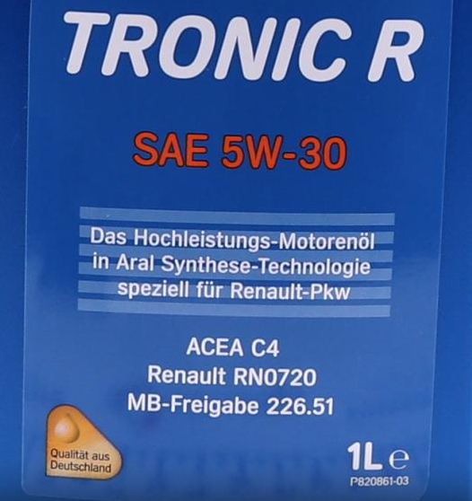 Моторна олива ARAL HighTronic R 5W-30 1л AR16008 фото