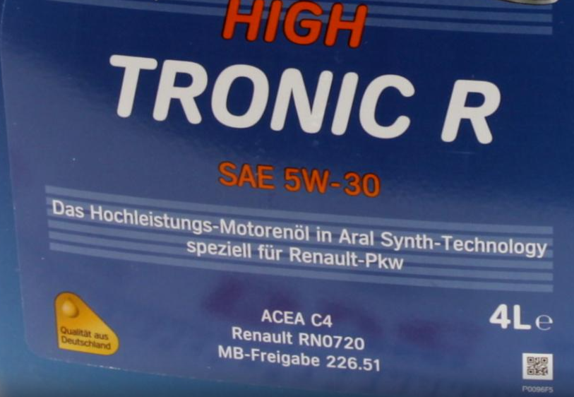 Моторна олива ARAL HighTronic R 5W-30 4л AR1555F2 фото