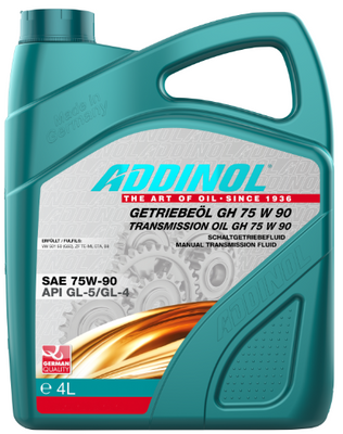 Трансмісійна олива ADDINOL Getriebeol GH 75W90 4л AD74300625 фото