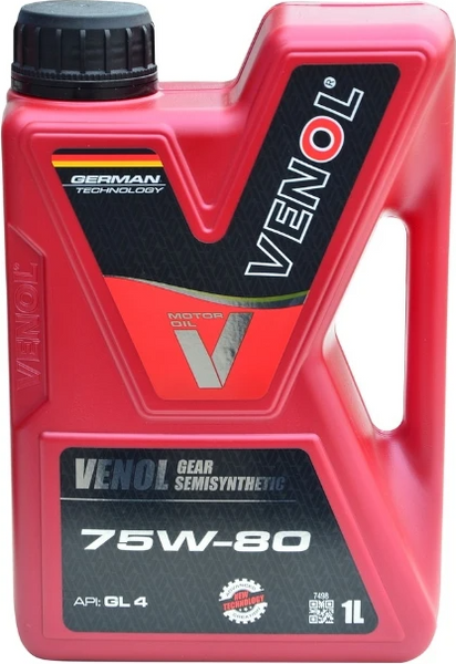 Трансмісійна олива VENOL 75W80 GL-4 1л  VEN7580T01 фото