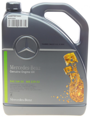 Моторное масло Mercedes-benz 5W-30 MB 229.52 5л 000989700613ABDE фото