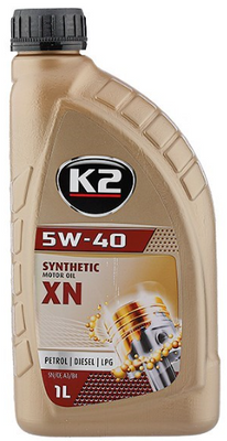 Моторна олива K2 5W-40 SYNTHETIC XN  1л O1131E фото