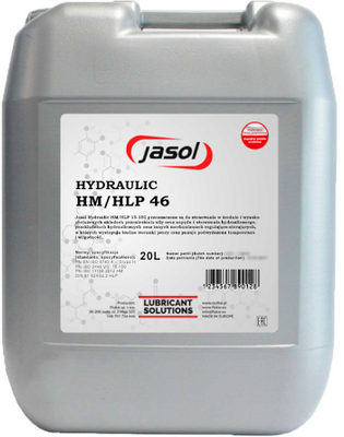 Гідравлічна олива JASOL HYDRAULIC HM/HLP 46 20л JASOL46HLP20 фото