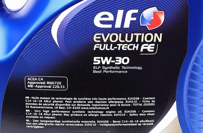 Моторна олива ELF Evolution FULL-TECH FE 5W-30 5л ELF213935 фото